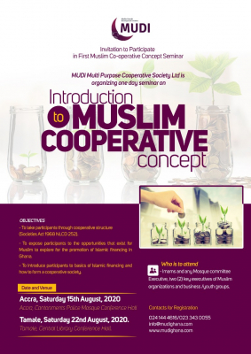 MUDI Holds Cooperatives Seminar for Muslims