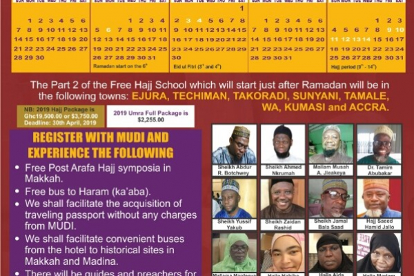 Hajj 2019, 121 Days to go